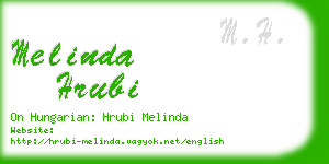 melinda hrubi business card